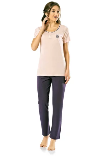 Dámske bavlnené pyžamo, Sahinler MBP24815-1