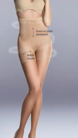 Dámske pančuchové nohavice BODY CONTROL, lesklé 15 DEN, Penti DP493K