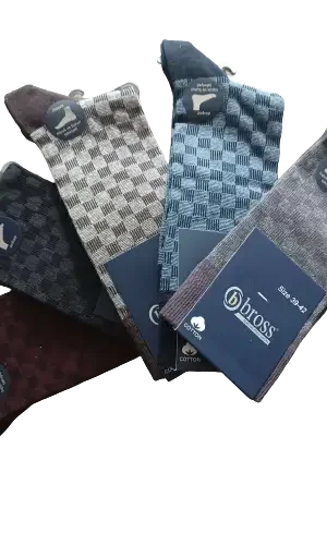 Pánske bavlnené ponožky elegantné, bross 15973