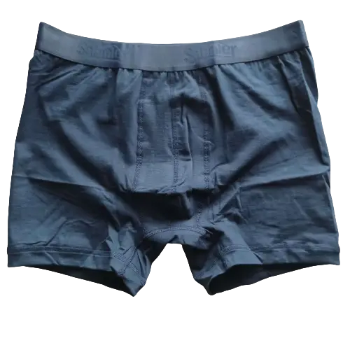 Pánske bavlnené boxerky, čierne a tmavo modré, Sahinler ME031